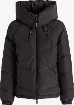 Khujo Winterjassen Winterjas Esila Dames Zwart