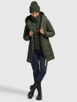 Khujo Korte Mantels Wintermantel Floyt Dames Olijfgroen -Khujo a0a3e12ce4c97ab07354a795b563566a