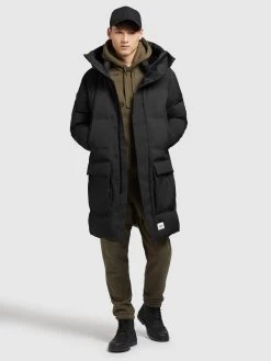 Khujo Wintermantels Winterjas Slow Heren Zwart -Khujo a25e0e6433eb848766d8d939f5fff8d8