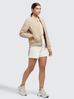 Khujo Tussenjassen Tussenjas Monza Dames Beige -Khujo a2a770a0801ad0a89f5ec2942ffc039a