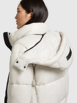 Khujo Wintermantels Wintermantel Melona Dames Parelwit -Khujo a5de284b61a7e7444f0d5a350d71a195