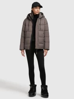 Khujo Winterjassen Winterjas Evona Dames Bruin -Khujo bd1363aebc4671cd8a537cbc0c2f2df3