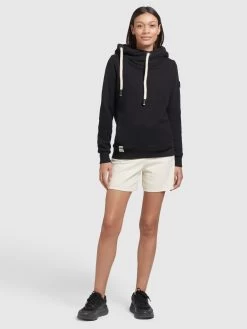 Khujo Hoodies Sweatshirt Karima Dames Zwart -Khujo c3e104751f40506c66ae81c6f6226ae5