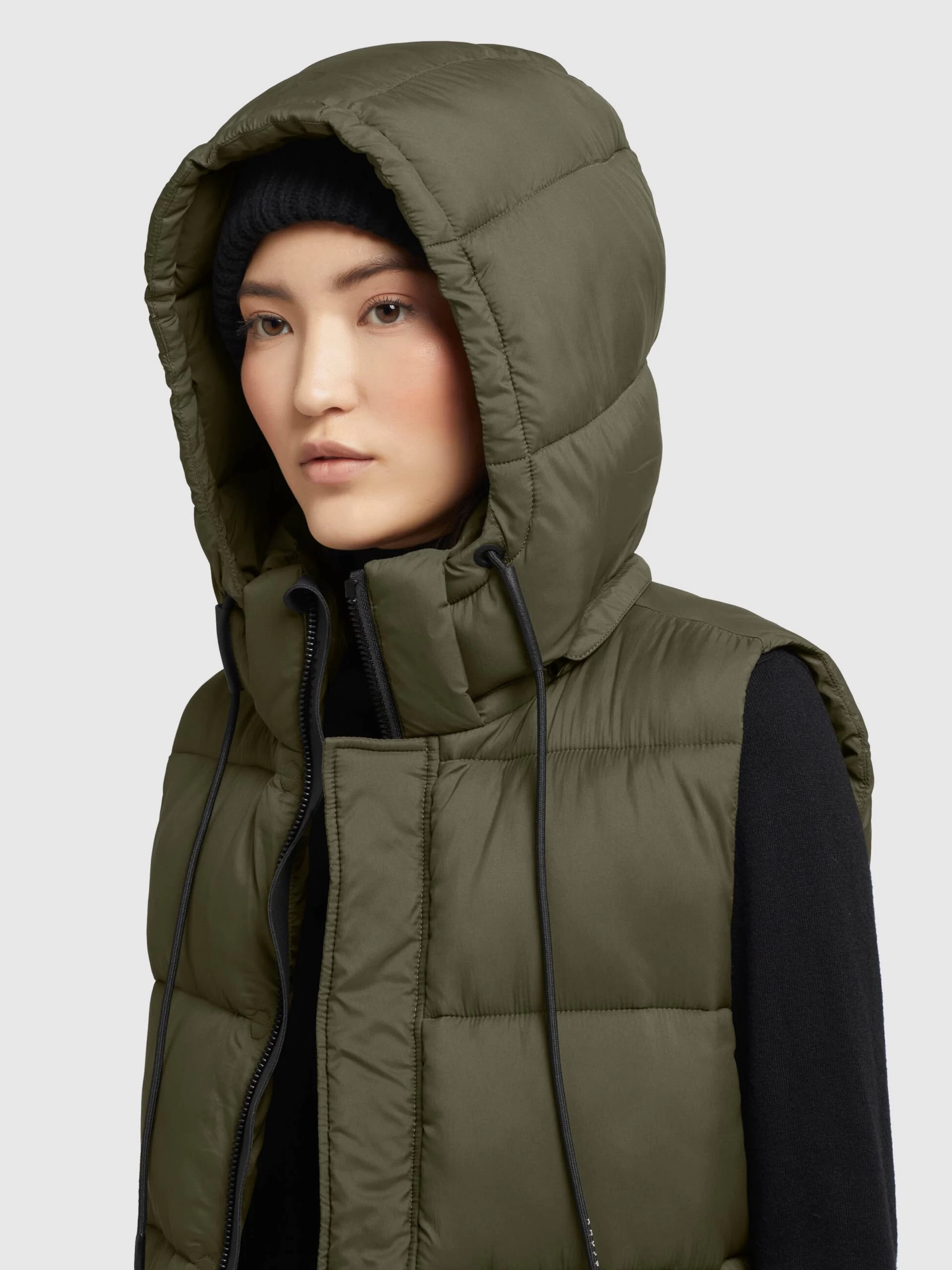 Khujo Bodywarmers Bodywarmer Eden Dames Kaki 9 Khujo Bodywarmers Bodywarmer Eden Dames Kaki - Afbeelding 7