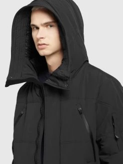 Khujo Winterjassen Winterjas Cloyd Heren Zwart -Khujo c6038460eee1ca0c88a52e4cd7693479