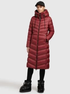 Khujo Winterjassen Winterjas Ingram Shine Dames Donkerrood -Khujo c9185d6c8007834275d5d6973b9a3b23