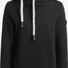 Khujo Hoodies Sweatshirt Karima Dames Zwart -Khujo cc1680e533138ba7f9dd8cc40dac6685