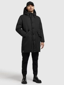 Khujo Parkas Winterparka Terra Heren Zwart -Khujo cc48df115e04e364a467362f5641887a