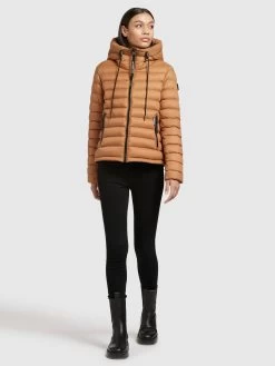 Khujo Winterjassen Winterjas Lovina Dames Oranje -Khujo cd60262fe36f48fa750cd396f9584a54