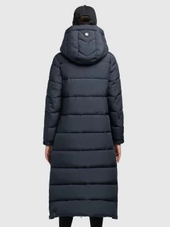 Khujo Wintermantels Wintermantel Deria Dames Donkerblauw -Khujo ce1fc911067bd311192dc0e6d3edaa27