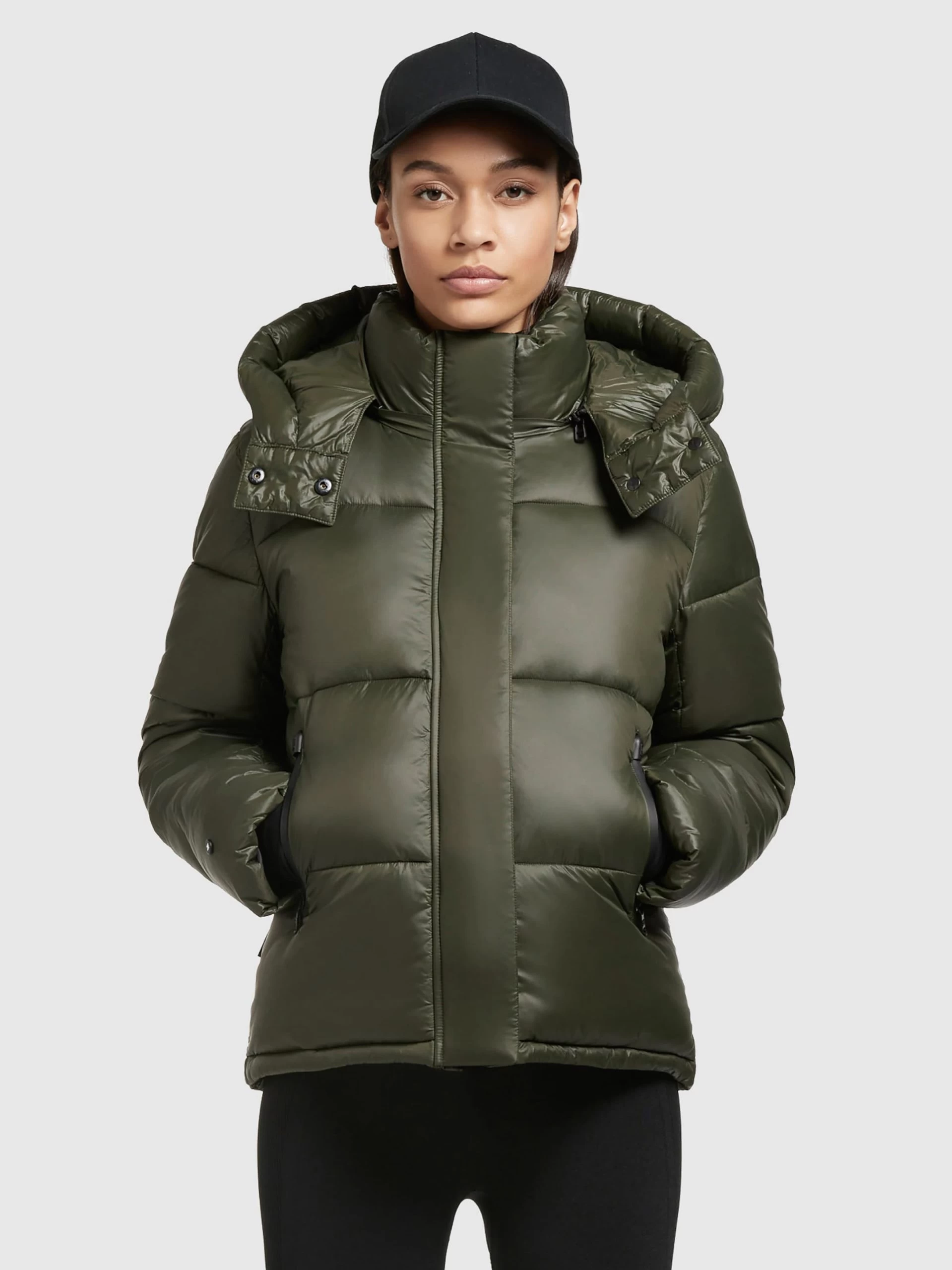 Khujo Winterjassen Winterjas Valona Dames Donkergroen 4 Khujo Winterjassen Winterjas Valona Dames Donkergroen - Afbeelding 2