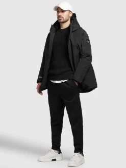 Khujo Winterjassen Winterjas Bates Heren Zwart -Khujo d52242d3c24fb08ded98818b57c939de