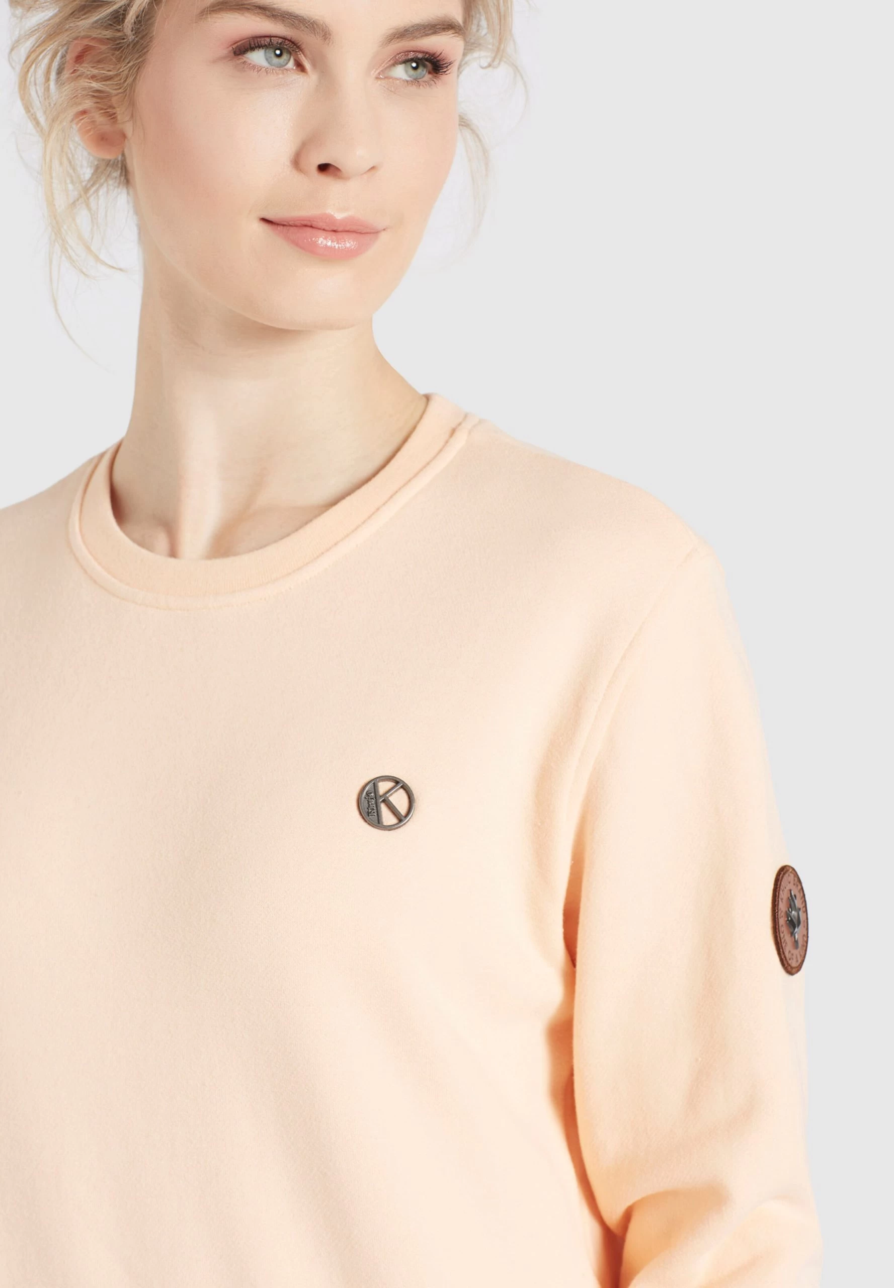 Khujo Sweatshirts Sweatshirt Lisel Dames Abrikoos 9 Khujo Sweatshirts Sweatshirt Lisel Dames Abrikoos - Afbeelding 7