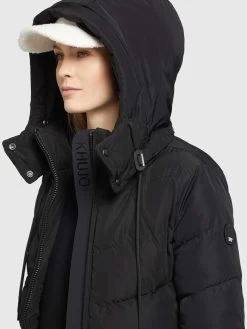 Khujo Wintermantels Wintermantel Huba Dames Zwart -Khujo da695981259070d5ed89658eaa1dd5bf