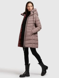 Khujo Korte Mantels Wintermantel Tuhani Dames Donkerlila -Khujo dd954a579df7088da0aa151dc65f7e0c