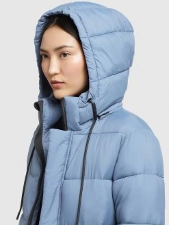 Khujo Wintermantels Wintermantel Julina Dames Lichtblauw -Khujo e0c3855934819179a30a6e5f6745e73b