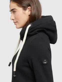 Khujo Hoodies Sweatshirt Rhabea Dames Zwart -Khujo e0ecefb831f90044aa9db37b7432c425