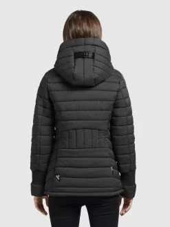 Khujo Winterjassen Winterjas Patt Dames Zwart -Khujo e21bdb111425b79ed91d4127ebebd397