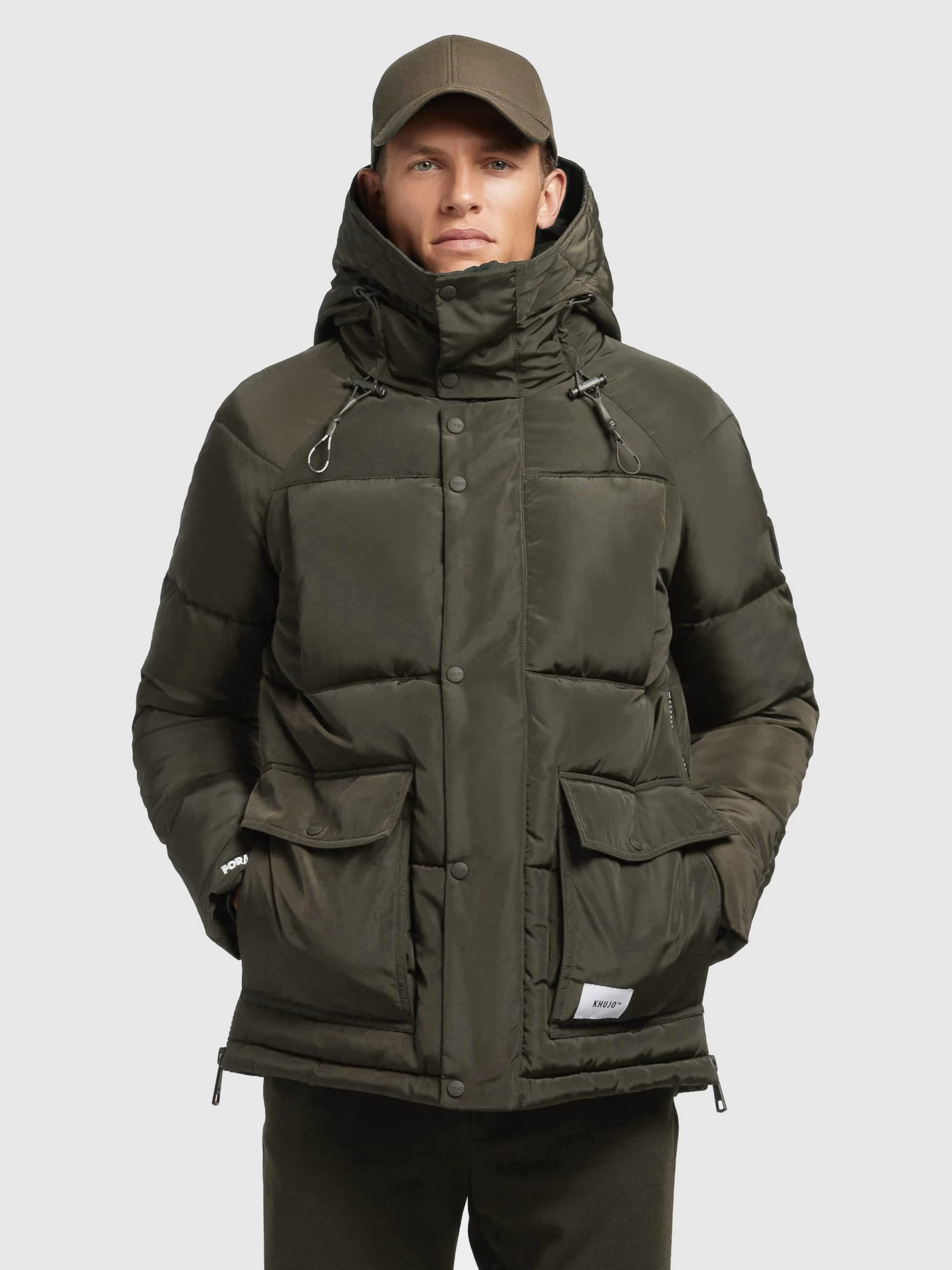 Khujo Winterjassen Winterjas JEDI Heren Kaki 4 Khujo Winterjassen Winterjas JEDI Heren Kaki - Afbeelding 2