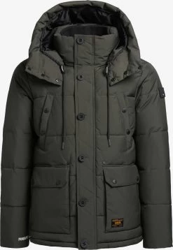 Khujo Winterjassen Winterjas Primero Heren Kaki