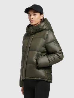 Khujo Winterjassen Winterjas Valona Dames Donkergroen 14 Khujo Winterjassen Winterjas Valona Dames Donkergroen -Khujo ef87876afa093eac9520fd8ff66406ad