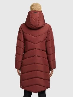 Khujo Wintermantels Wintermantel Huba Dames Karmijnrood -Khujo efbada53b5254538a2a1bc8357801dd6