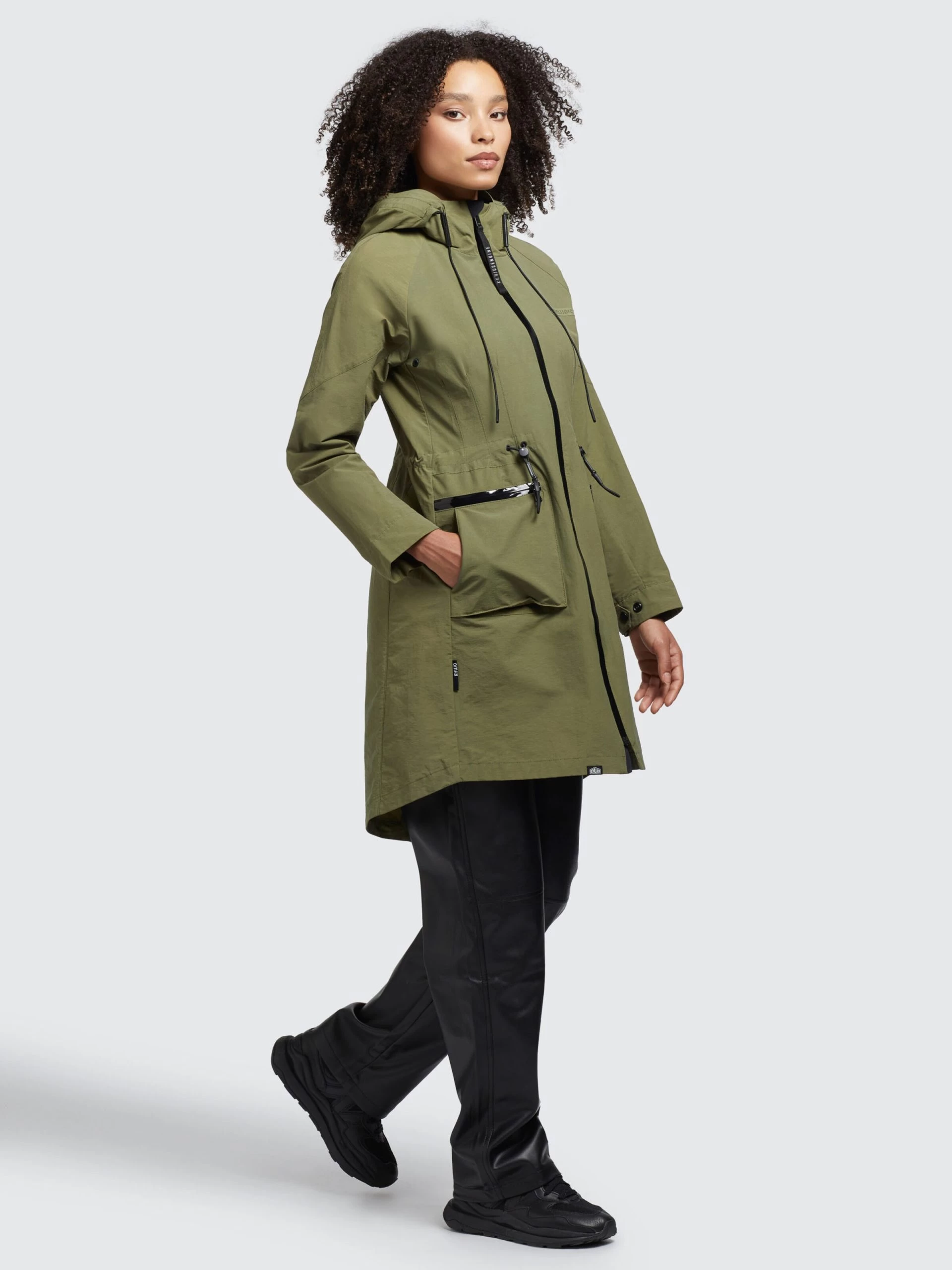 Khujo Parkas Tussenparka Dames Olijfgroen 5 Khujo Parkas Tussenparka Dames Olijfgroen - Afbeelding 3