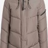 Khujo Winterjassen Winterjas Jordis 4 Dames Taupe -Khujo f0cdcb41ea08a36550e62f50679cabce