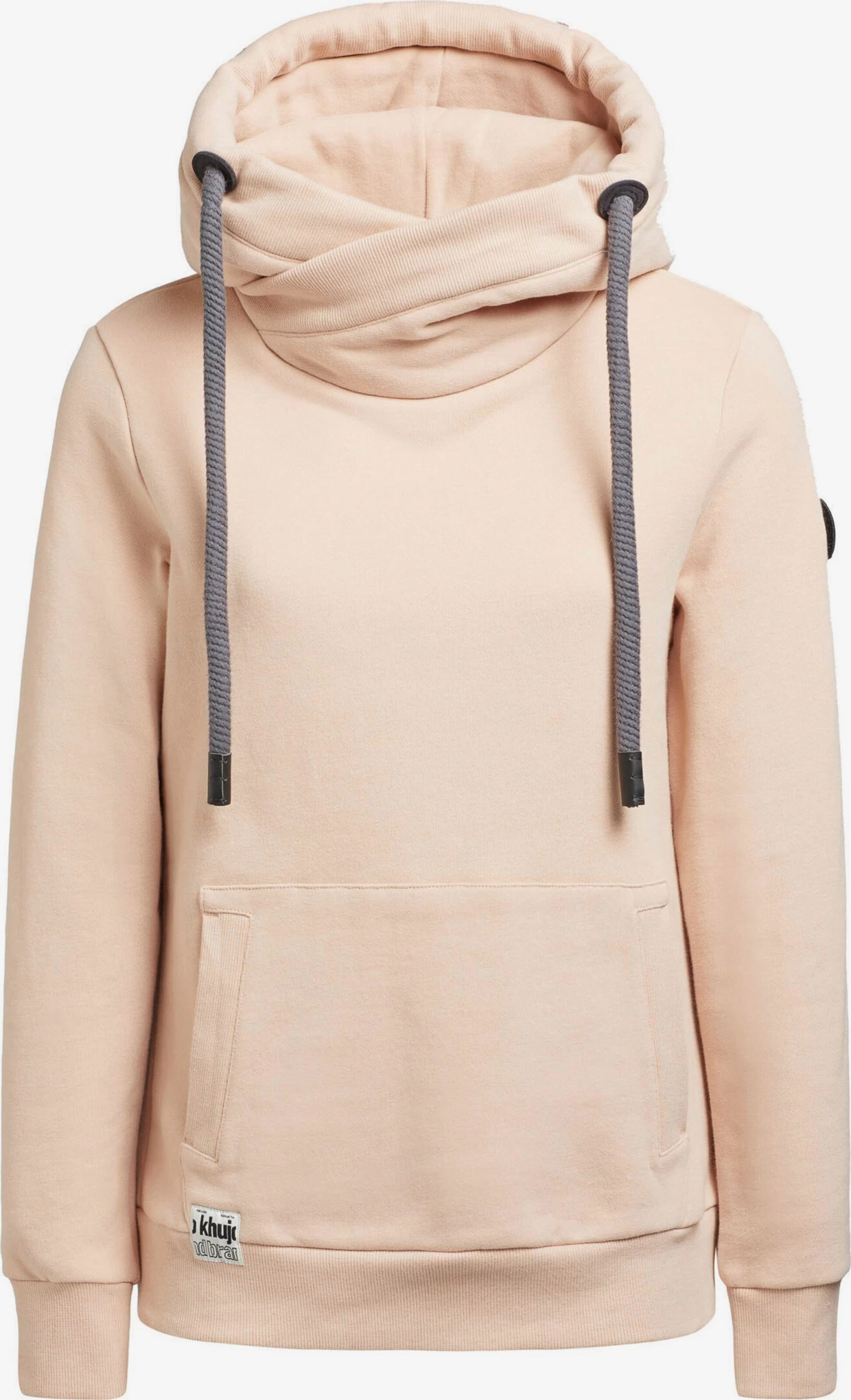 Khujo Hoodies Sweatshirt Rhabea Dames Abrikoos 3 Khujo Hoodies Sweatshirt Rhabea Dames Abrikoos