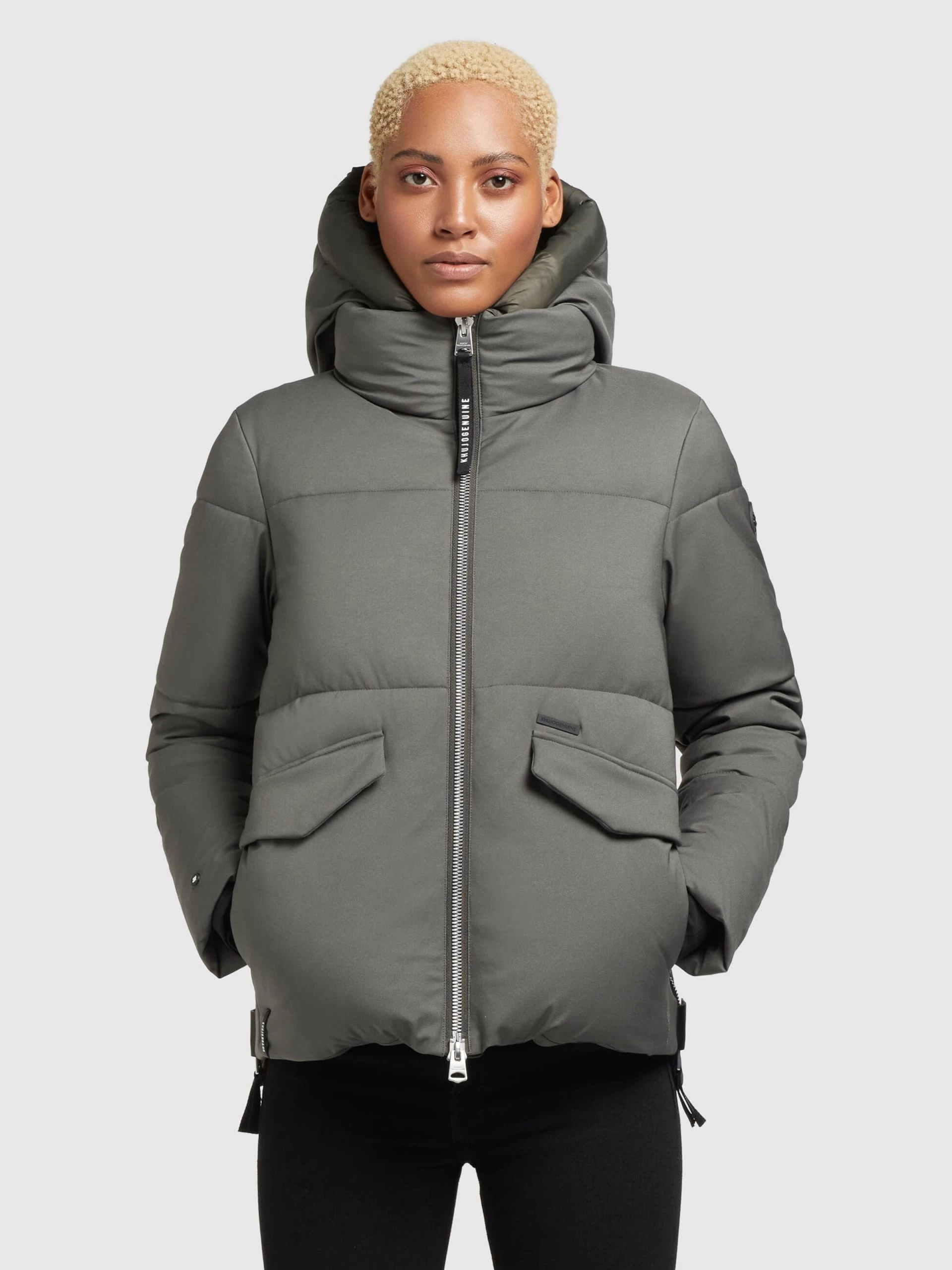 Khujo Winterjassen Winterjas Japura 2 Dames Kaki 4 Khujo Winterjassen Winterjas Japura 2 Dames Kaki - Afbeelding 2