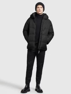 Khujo Winterjassen Winterjas Croon Heren Zwart -Khujo fb9aba149d51252ade19115f85641b06