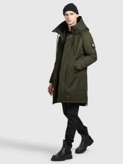 Khujo Wintermantels Winterjas Tuck Heren Olijfgroen -Khujo fecbbcbea73139be555c0a168afff47e